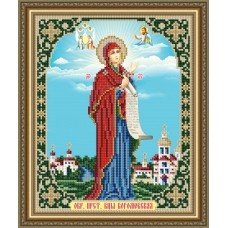 Икона для вышивки бисером "Образ Пресвятой Богородицы "Боголюбская"" (Схема или набор)